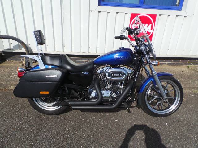 Harley-Davidson Sportster Superlow XL 1200 T SUPERLOW SPORTS Custom Cruiser Petrol Blue